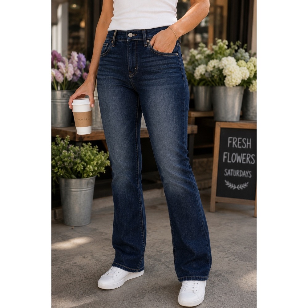 Levis 529 Curvy Straight Jeans Dark Wash Denim Blue W29 L32 Size 8M